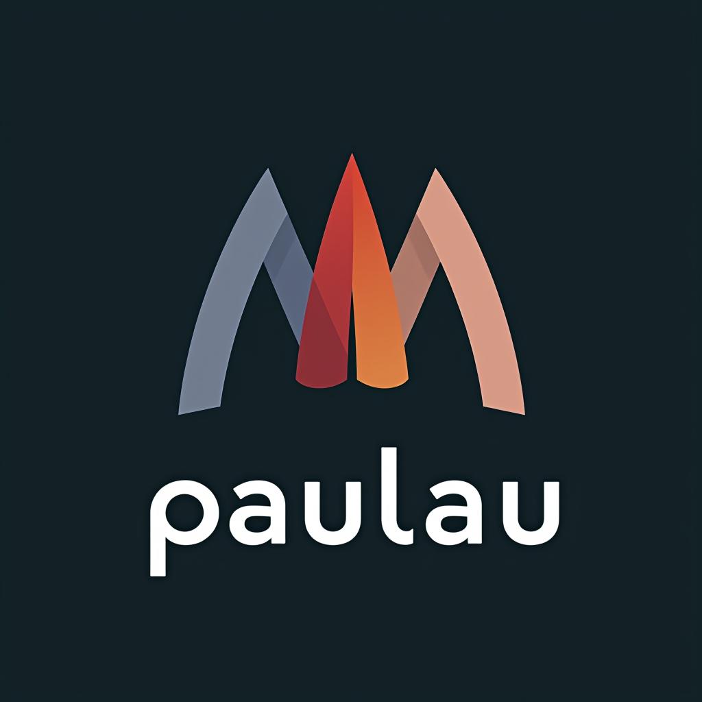  design a logo, un logo de diseño de interiores , with the text 'paulau'.