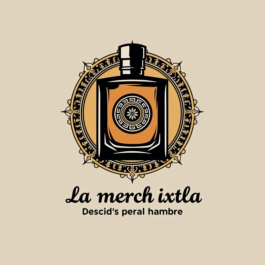  design a logo, logo para tienda de ropa,bolsas,perfumes y gorras para hombre , with the text 'la merch ixtla '.