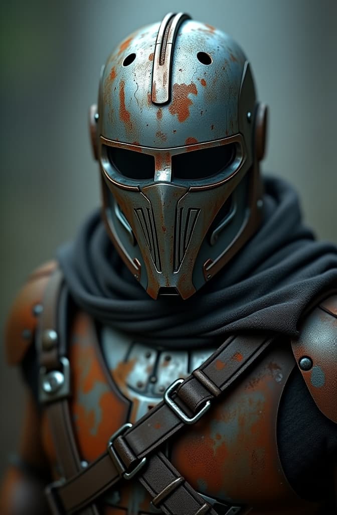  photorealistic image of a weathered metal hyperrealistic, full body, detailed clothing, highly detailed, cinematic lighting, stunningly beautiful, intricate, sharp focus, f/1. 8, 85mm, (centered image composition), (professionally color graded), ((bright soft diffused light)), volumetric fog, trending on instagram, trending on tumblr, HDR 4K, 8K