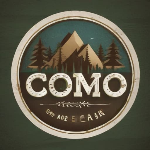 Como en casa food , logo with Bosques background