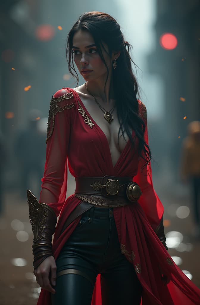  deadly light hyperrealistic, full body, detailed clothing, highly detailed, cinematic lighting, stunningly beautiful, intricate, sharp focus, f/1. 8, 85mm, (centered image composition), (professionally color graded), ((bright soft diffused light)), volumetric fog, trending on instagram, trending on tumblr, HDR 4K, 8K