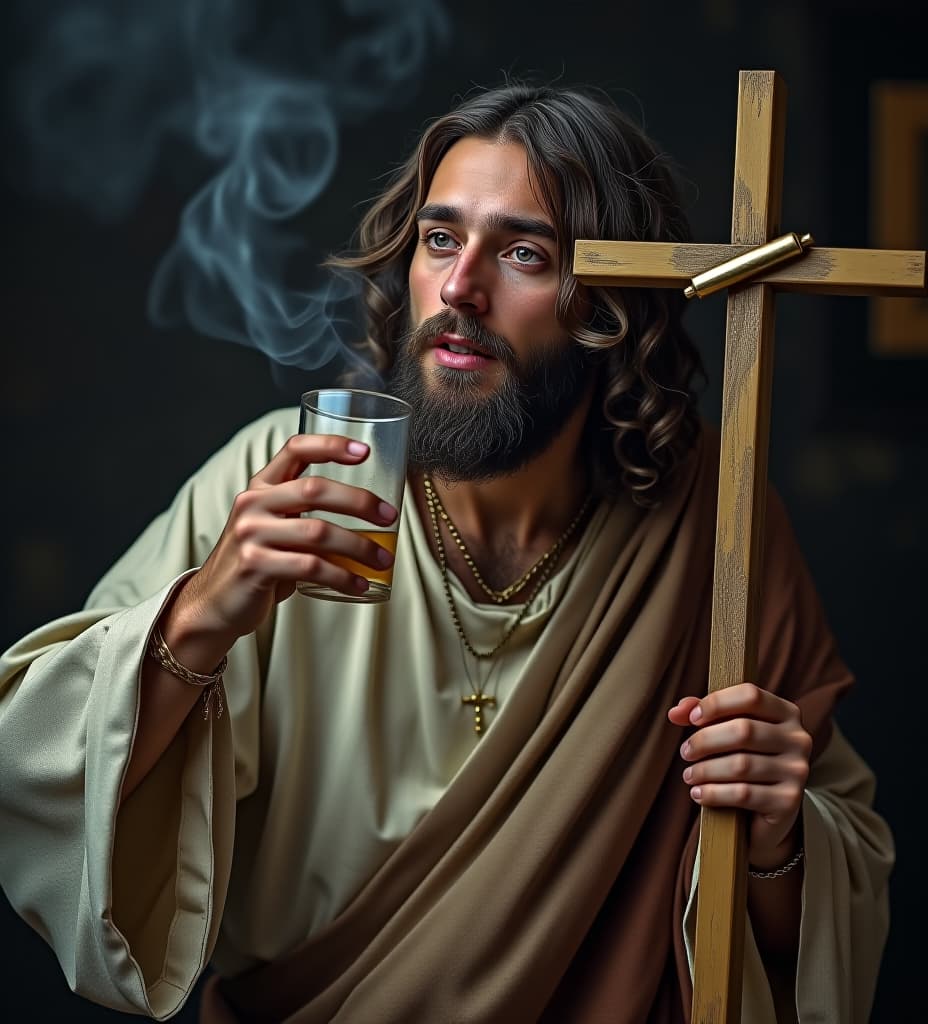  drunk jesus christ smoking crack