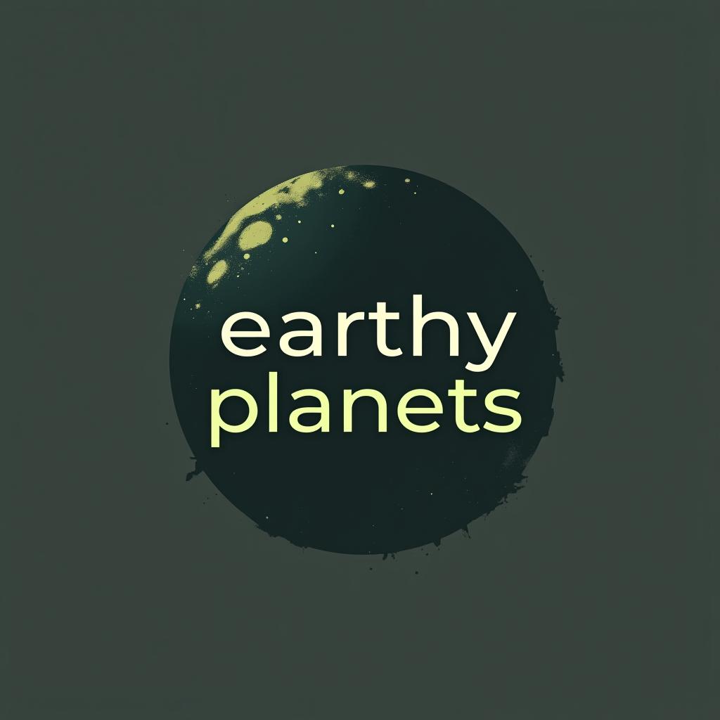  design a logo earth logo, minimal modern style, logo text title should be "earthy planets "