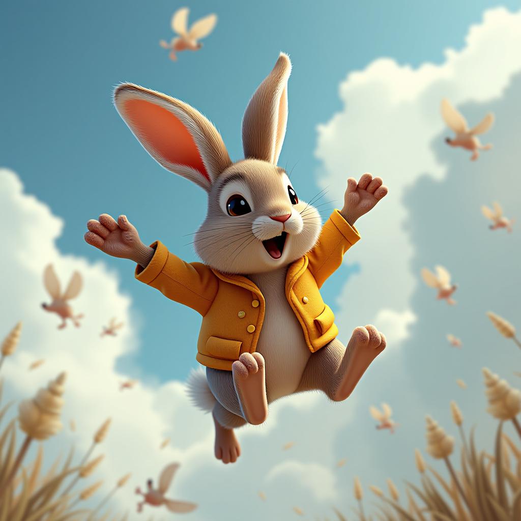  rabit flying