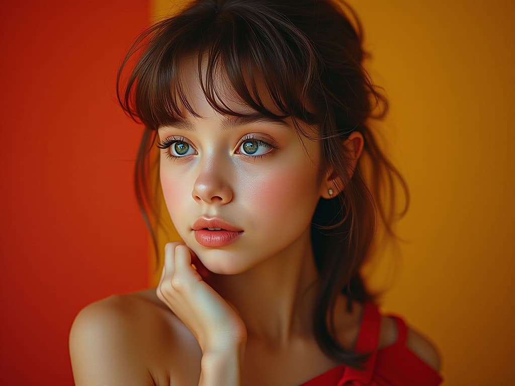  bold contrast naturally beautiful girl