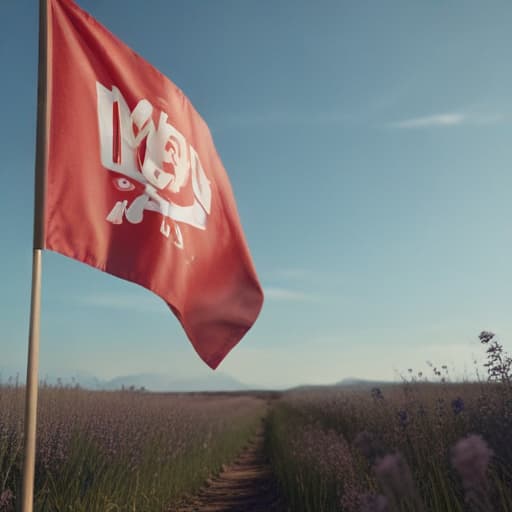 May Day flag in Cinematic style