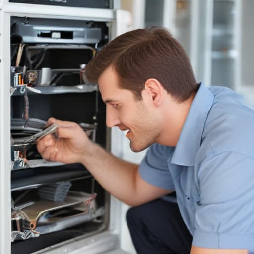 A generic local business related image of a person at work on Appliance Repair Service