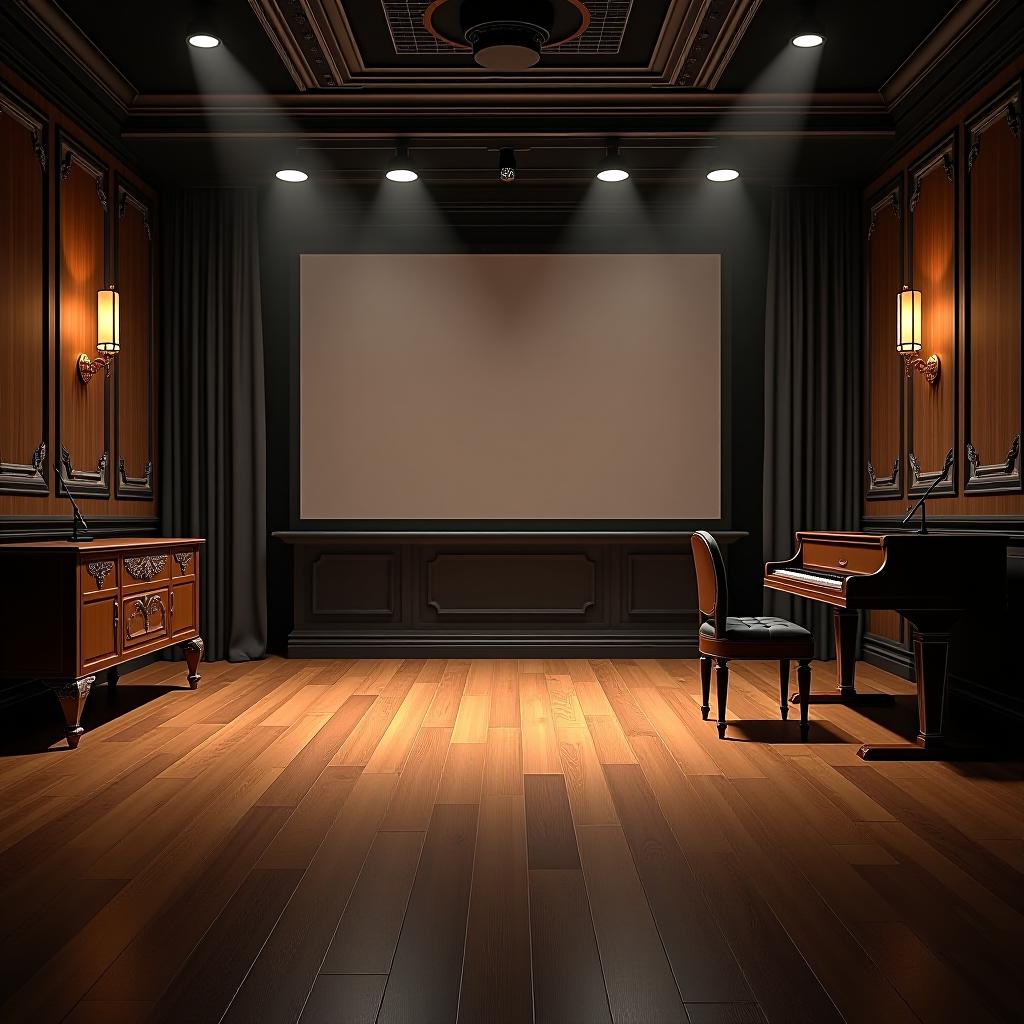  background for youtube, classical studio.