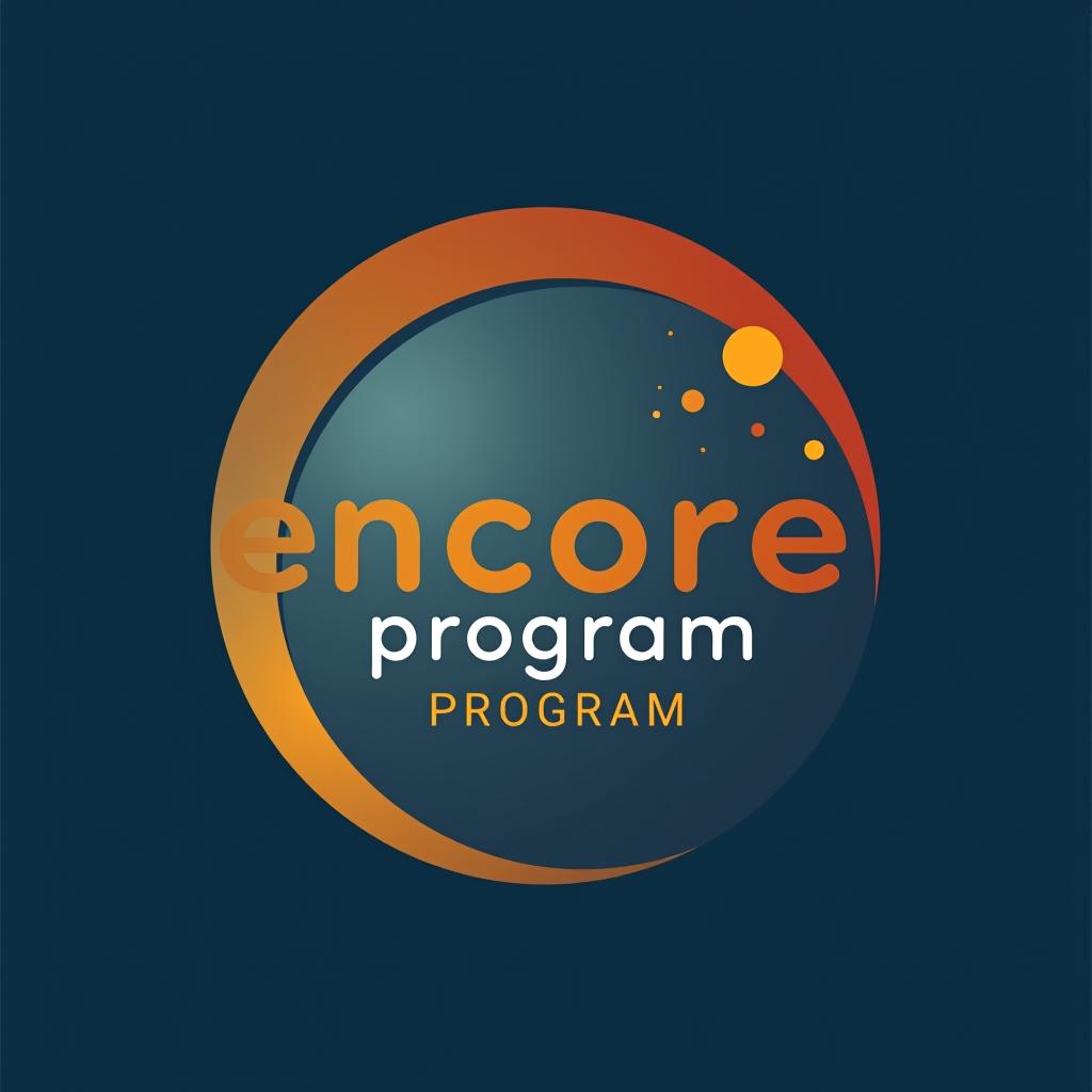  design a logo, encore competitors program, with the text 'encore competitors program'.