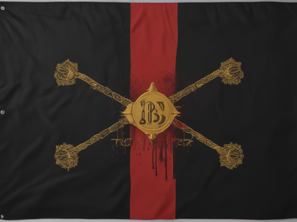 flag:((black:nothing),(red:blood),(golden:money))