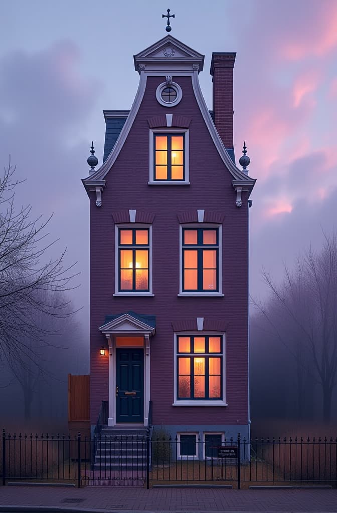  painting of beautiful light violet tall tiny house, amsterdam arquitecture, clouds, old bricks, style of mark ryden, mab graves, gil elvgreen, ray caesar, maría pascual, hyperrealistic, full body, detailed clothing, highly detailed, cinematic lighting, stunningly beautiful, intricate, sharp focus, f/1. 8, 85mm, (centered image composition), (professionally color graded), ((bright soft diffused light)), volumetric fog, trending on instagram, trending on tumblr, HDR 4K, 8K