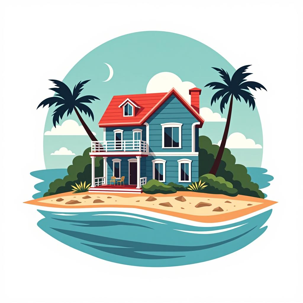  design a logo, best beach house looks better than the other houses