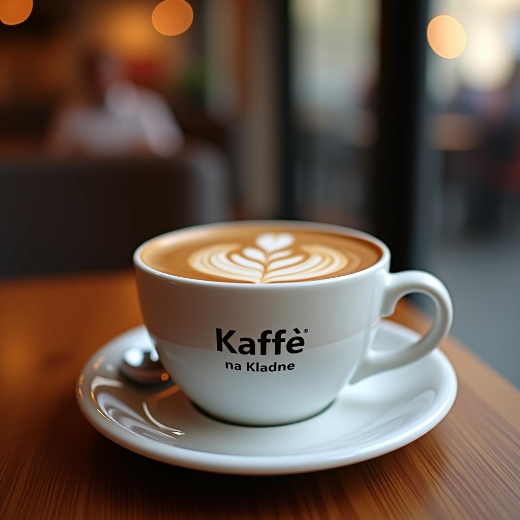  instagram profile about coffe in city kladno the accound is named kafe na kladne i want knk and image od coffe , (logo:1.15), hq, hightly detailed, 4k