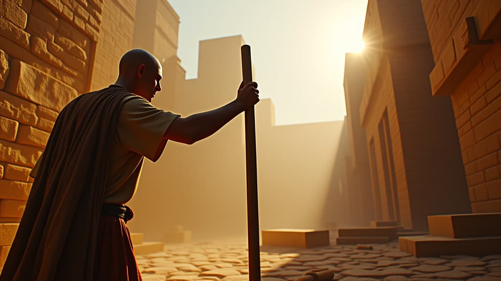  a scene depicting the construction of the tower, focusing on the tools and materials used in ancient mesopotamian architecture. hyperrealistic, full body, detailed clothing, highly detailed, cinematic lighting, stunningly beautiful, intricate, sharp focus, f/1. 8, 85mm, (centered image composition), (professionally color graded), ((bright soft diffused light)), volumetric fog, trending on instagram, trending on tumblr, HDR 4K, 8K