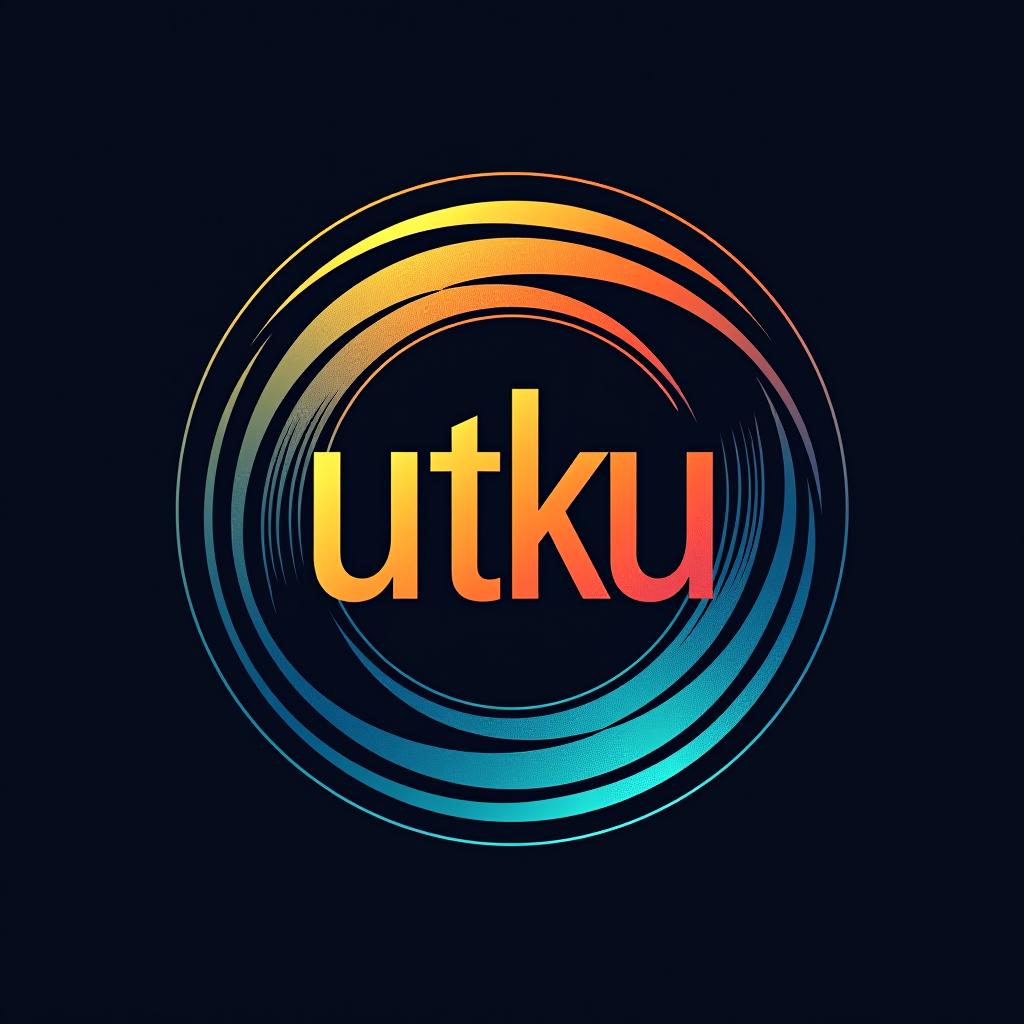  photography logo with my name utku trough it , (logo:1.15), hq, hightly detailed, 4k