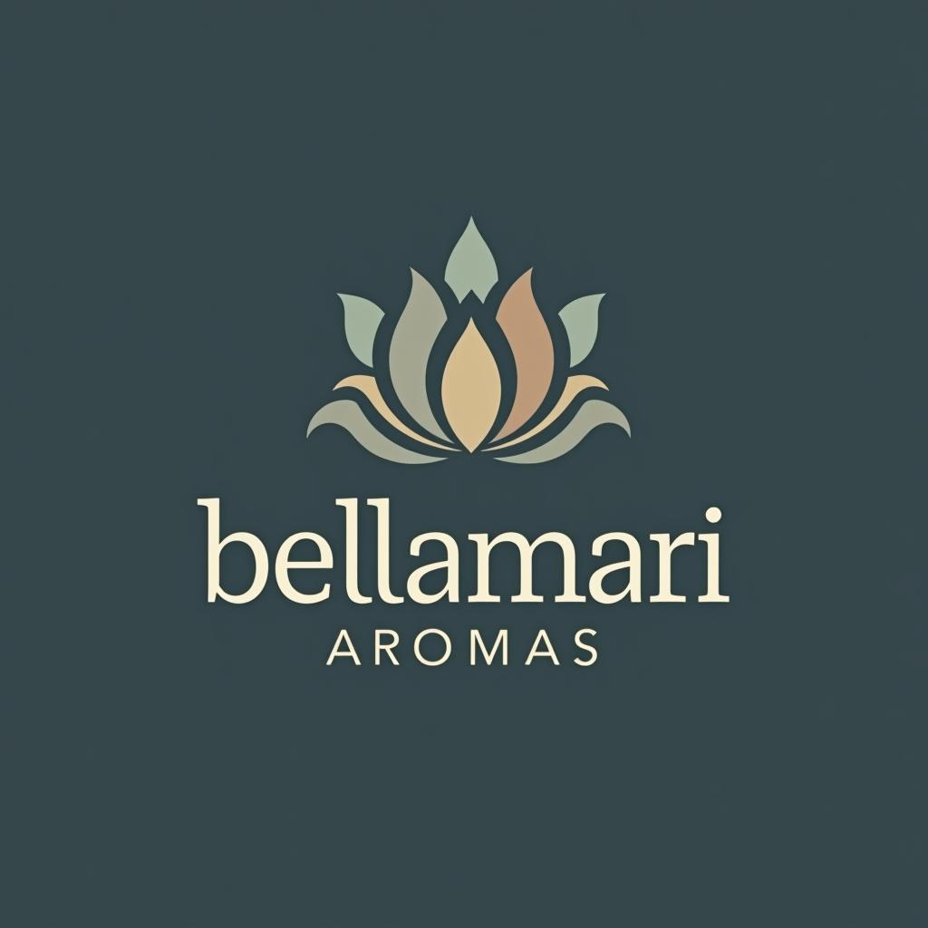  design a logo, i would like to create a logo with that refers to the spa, tranquility, with the text 'bellamari aromas'.