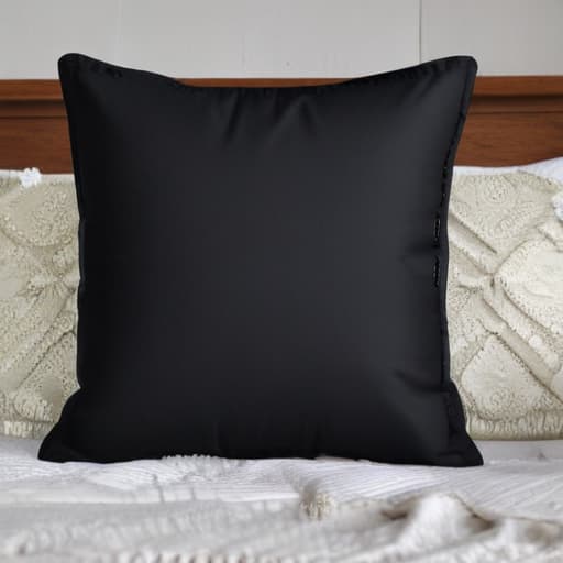 Create a black lined pillow