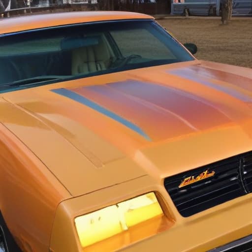 1986 cutlass cowl hood with sunrise color wrap