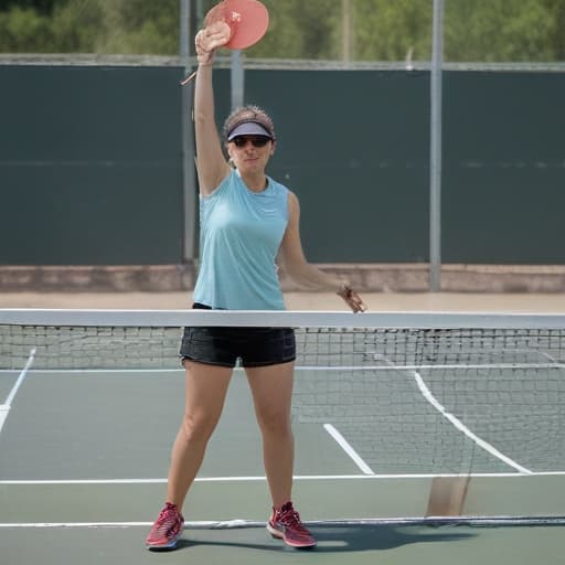 Me dominating in pickleball in Mythological style