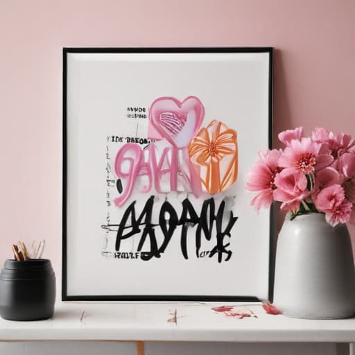 Create a poster saying Mother’s Day gift ideas