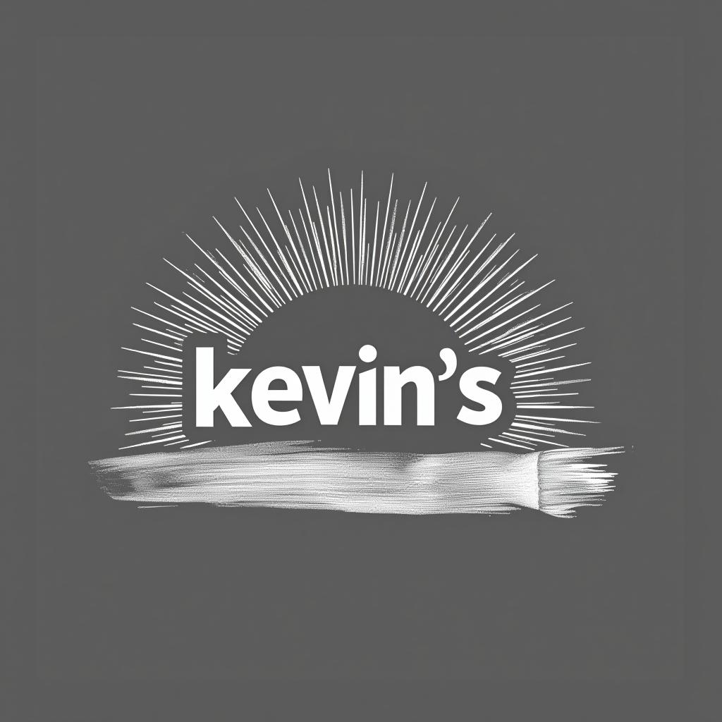  design a logo, in a pencil style. painting service , with the text 'kevin’s painting '.