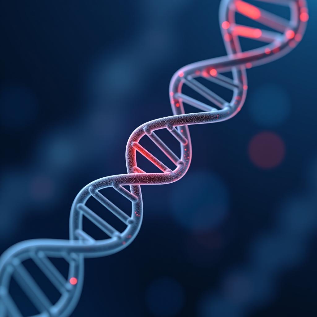  dna molecule structure. medical science research of chromosome dna genetic biotechnology in human genome cell.