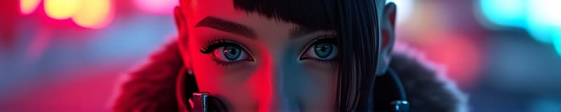  ultra realistic close up portrait ((beautiful pale cyberpunk female with heavy black eyeliner)), blue eyes, shaved side haircut, hyper detail, cinematic lighting, magic neon, dark red city, canon eos r3, nikon, f/1.4, iso 200, 1/160s, 8k, raw, unedited, symmetrical balance, in frame, 8k hyperrealistic, full body, detailed clothing, highly detailed, cinematic lighting, stunningly beautiful, intricate, sharp focus, f/1. 8, 85mm, (centered image composition), (professionally color graded), ((bright soft diffused light)), volumetric fog, trending on instagram, trending on tumblr, HDR 4K, 8K