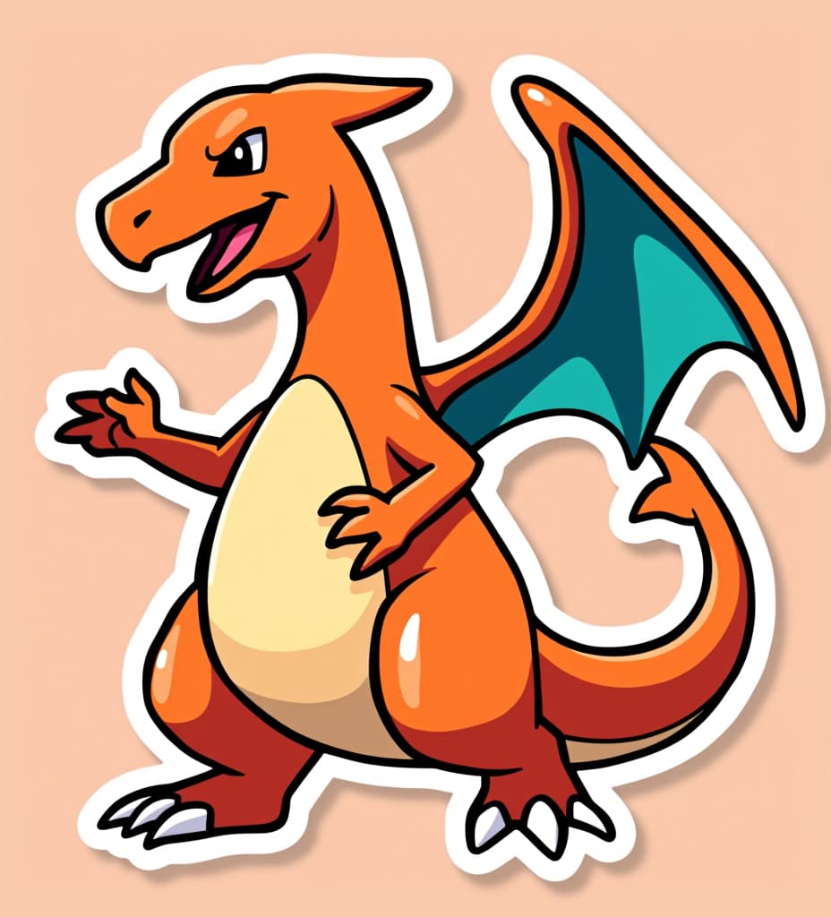  charizard sticker art