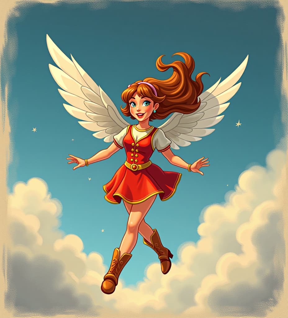  text label "michalina flying high"