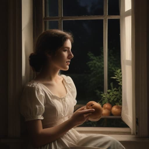 At night, the lyrical heroine watches the end of August to the sounds of falling ripe apples. She sits in front of the window, with paper in front of her. she is about 40. Harvesting before the approaching autumn resembles a mysterious rite. The atmosphere leads the poetess to different thoughts