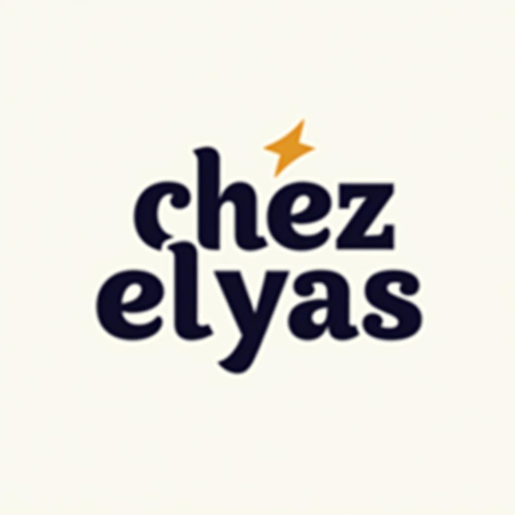  design a logo, , with the text 'chez elyas'.