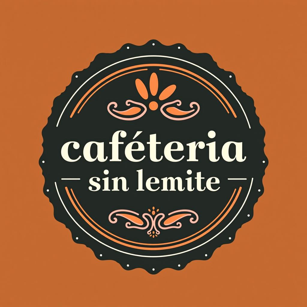  design a logo, , with the text 'cafeteria sin limite'.