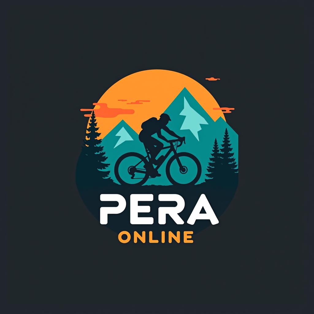  design a logo, erstelle ein logo für den instagram account @pera.online, thema ultrasport (rennrad, wandern, laufen, schwimmen)