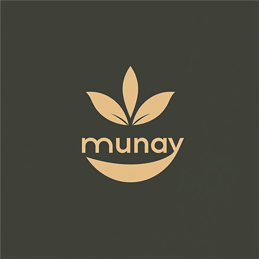  design a logo, centro de estética y spa, with the text 'munay'.