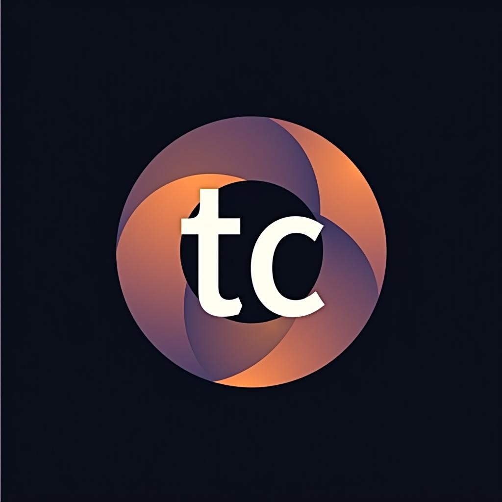  design a logo, , with the text 'tc'.