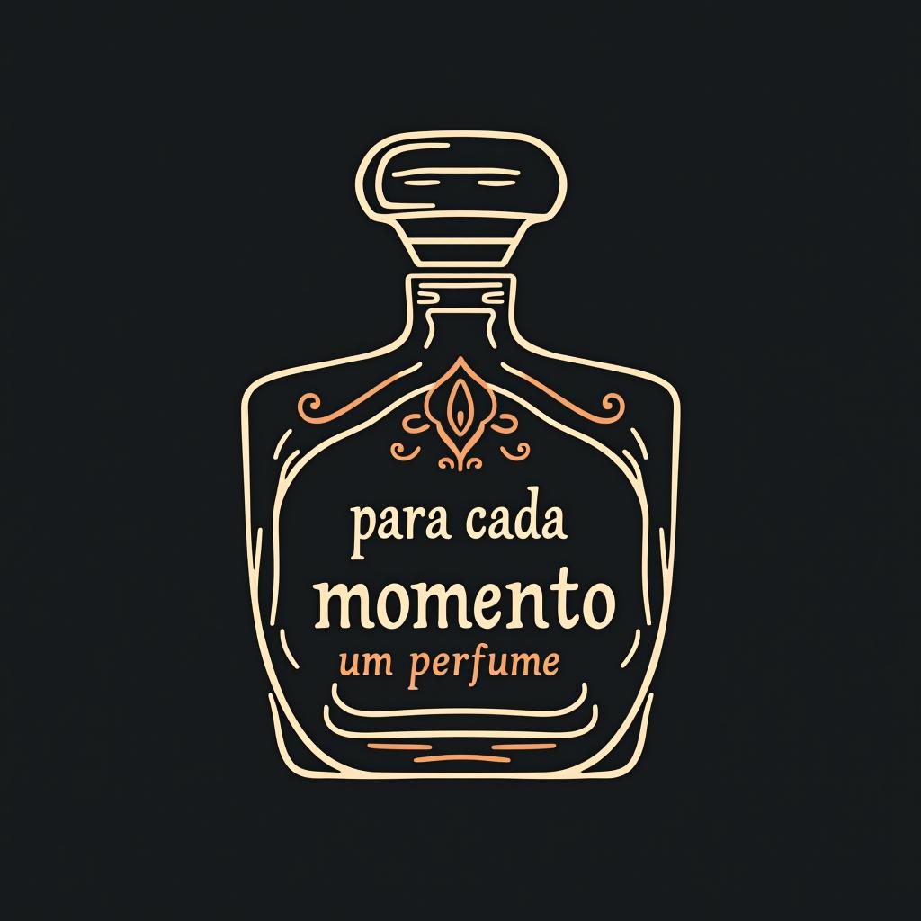  design a logo, instintos perfumaria , with the text 'para cada momento um perfume'.