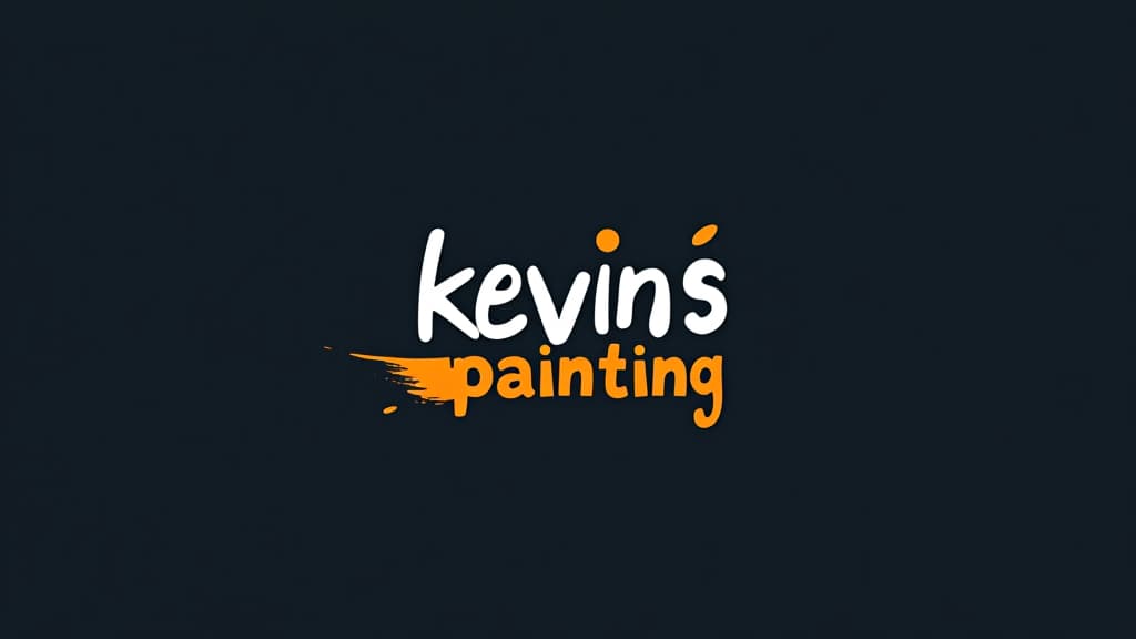  design a logo, in a minimalism style. painting service, with the text 'kevin’s painting '.