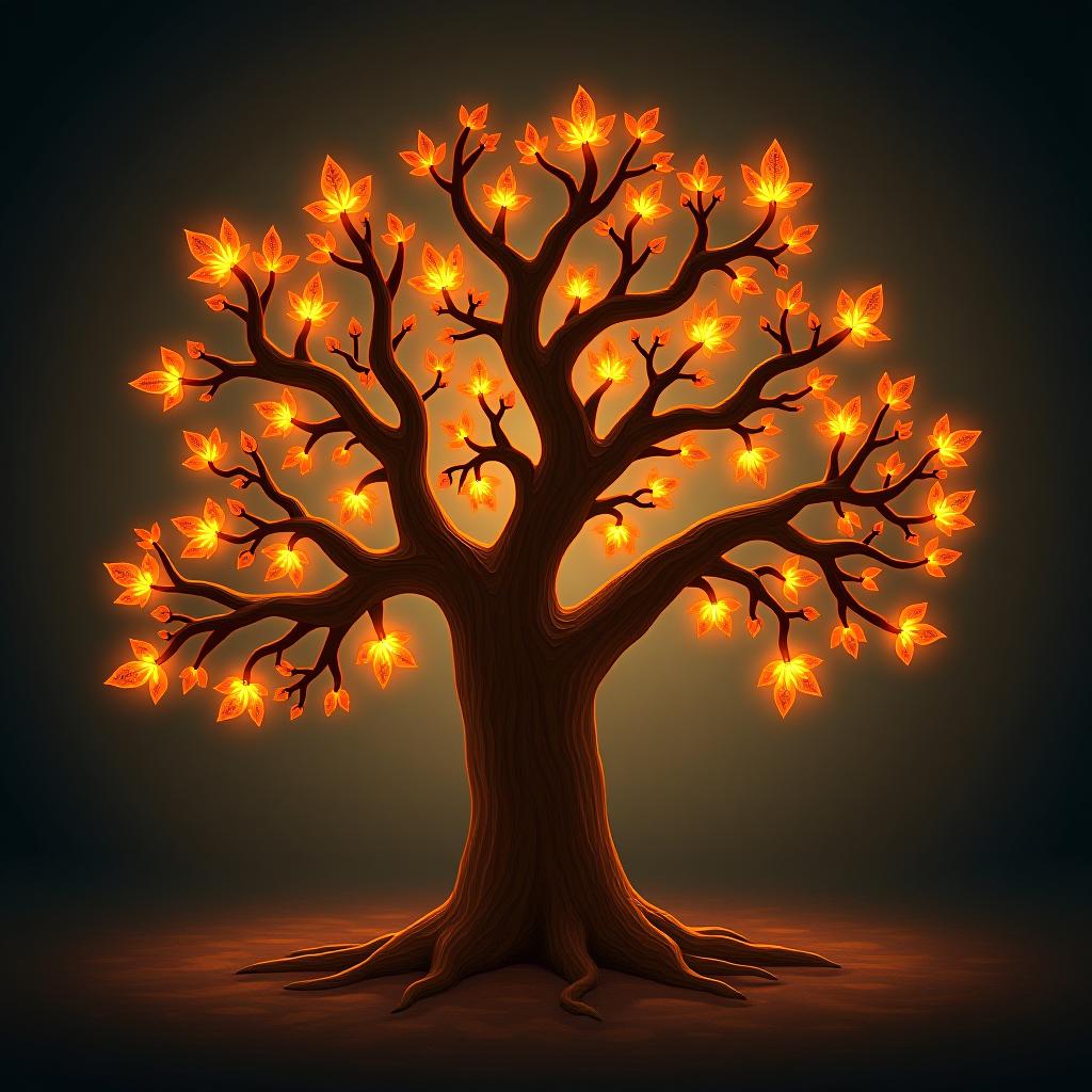  glowing family tree