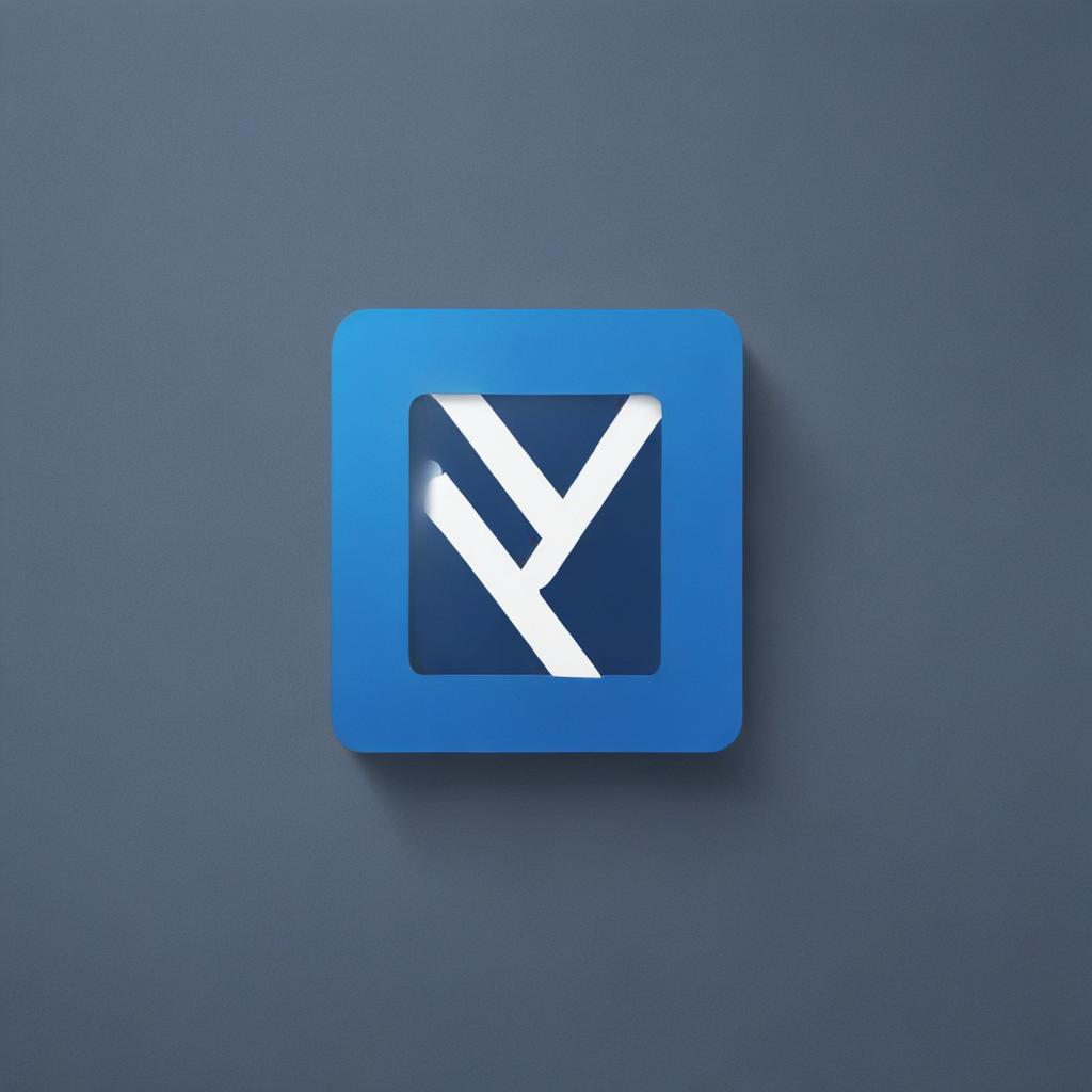 Give me a mockup of a logo for a video platform called NOOVOO. blue color