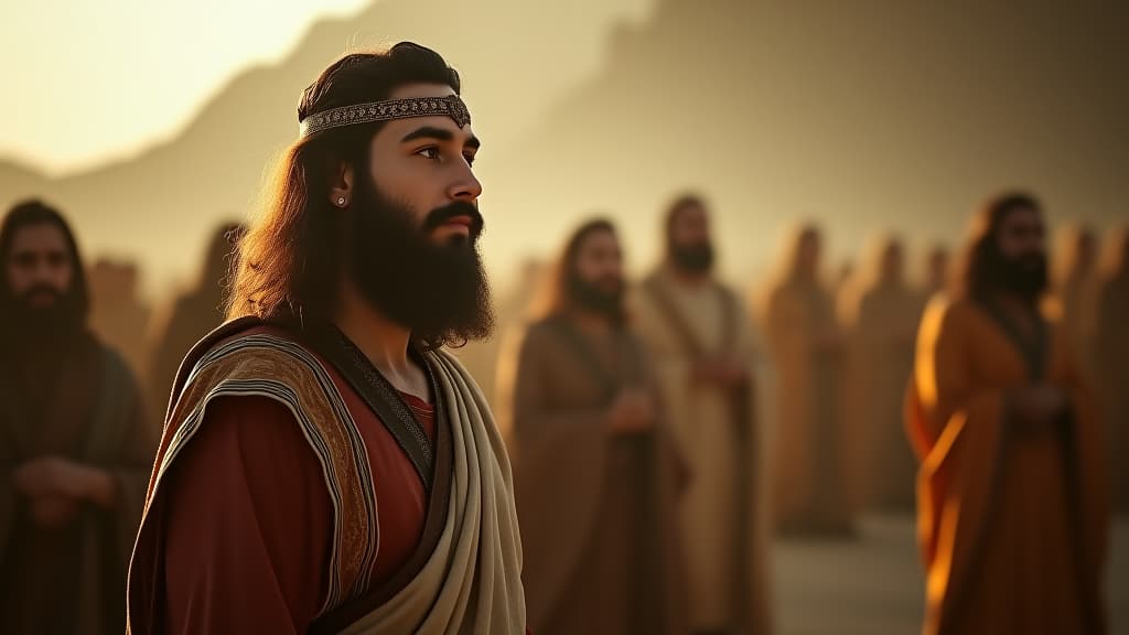  history of biblical times, a montage of gideon overcoming challenges, illustrating resilience and faith in god’s promises. hyperrealistic, full body, detailed clothing, highly detailed, cinematic lighting, stunningly beautiful, intricate, sharp focus, f/1. 8, 85mm, (centered image composition), (professionally color graded), ((bright soft diffused light)), volumetric fog, trending on instagram, trending on tumblr, HDR 4K, 8K