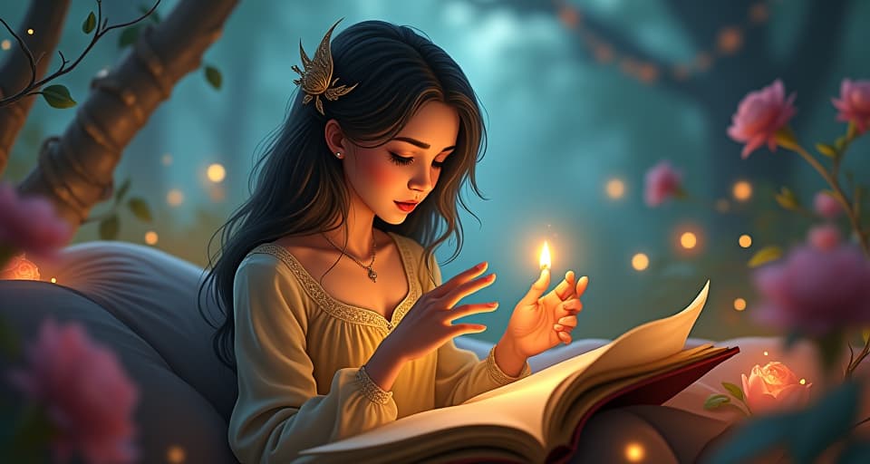  a celestial scribe, their voice tightening and fidgeting with their hands, struggling to maintain composure in a glowing garden. anxiety visible, ethereal setting, mystical tension.. the style is digital art illustration,highly detailed, whimsical,magical, dreamlike atmosphere, realism and fantasy blend, smooth, glossy textures,luminous quality, wonder and enchantment.