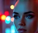  ultra realistic close up portrait ((beautiful pale cyberpunk female with heavy black eyeliner)), blue eyes, shaved side haircut, hyper detail, cinematic lighting, magic neon, dark red city, canon eos r3, nikon, f/1.4, iso 200, 1/160s, 8k, raw, unedited, symmetrical balance, in frame, 8k hyperrealistic, full body, detailed clothing, highly detailed, cinematic lighting, stunningly beautiful, intricate, sharp focus, f/1. 8, 85mm, (centered image composition), (professionally color graded), ((bright soft diffused light)), volumetric fog, trending on instagram, trending on tumblr, HDR 4K, 8K