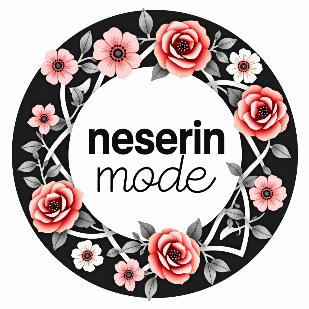  design a logo, n m logo nesrin mode mit kleidern , with the text 'nesrin mode '.