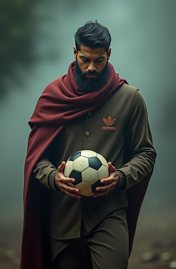  homem chutando bola hyperrealistic, full body, detailed clothing, highly detailed, cinematic lighting, stunningly beautiful, intricate, sharp focus, f/1. 8, 85mm, (centered image composition), (professionally color graded), ((bright soft diffused light)), volumetric fog, trending on instagram, trending on tumblr, HDR 4K, 8K