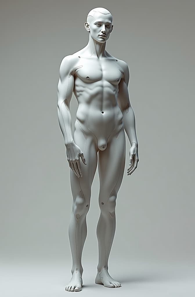  relógio que representa desenvolvimento pessoal meio escuro mas nem tanto, statue made of marble, futuristic cybernetic, transhumanism, full body shot, perfect symmetrical body, perfect symmetrical face, hyper realistic, hyper detailed, by johannen voss, by peter kemp, by monia merlo, by michelangelo, octane render, blender, 8 k hyperrealistic, full body, detailed clothing, highly detailed, cinematic lighting, stunningly beautiful, intricate, sharp focus, f/1. 8, 85mm, (centered image composition), (professionally color graded), ((bright soft diffused light)), volumetric fog, trending on instagram, trending on tumblr, HDR 4K, 8K