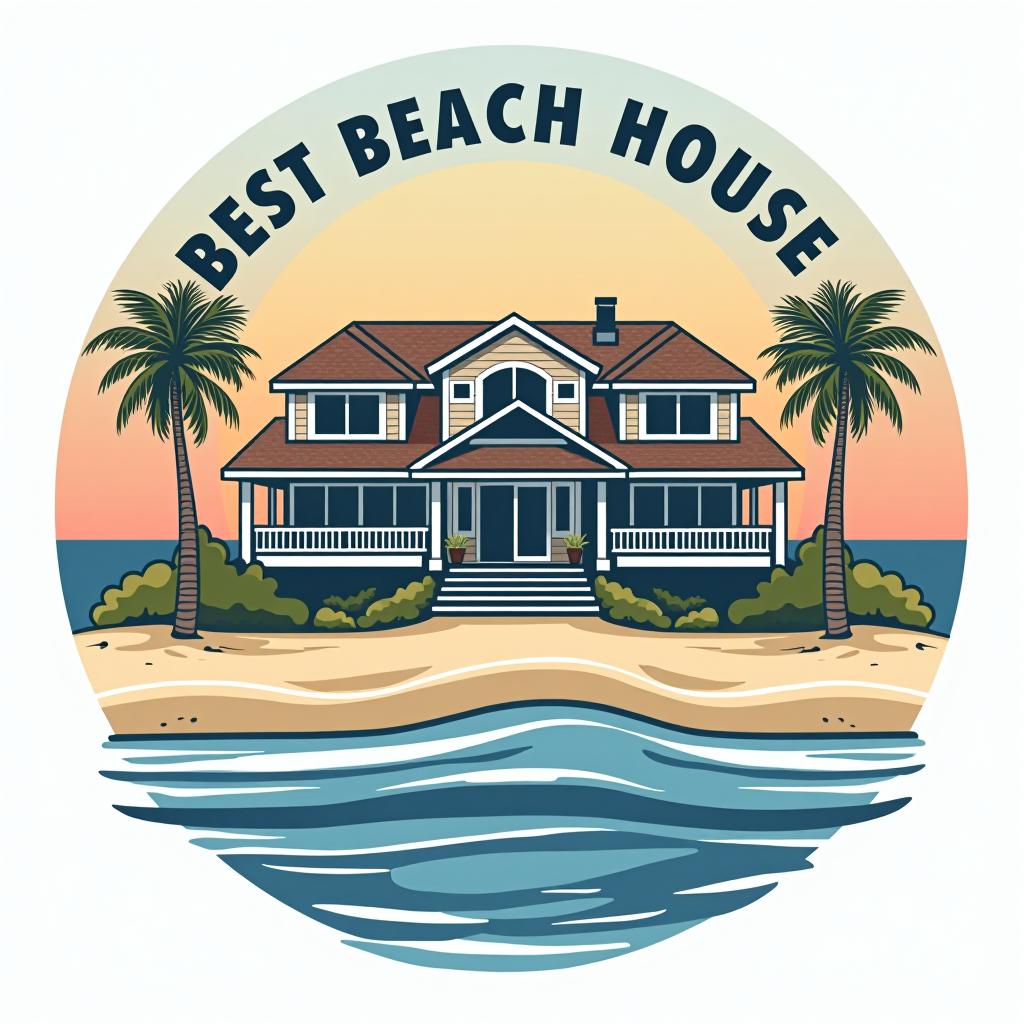  design a logo, best beach house looks better than the other houses