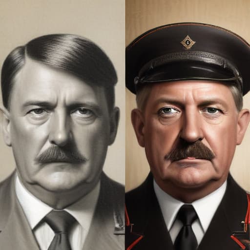 pictures of donald trump and adolf hitler side by side with the caption... DICTATORS! in Sketch