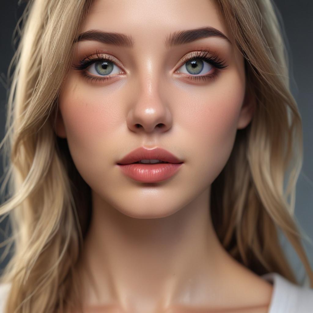 Make-up focusing on eyes, lips, two-dimensional, daily , high student, light and shadow, young feeling, 1080p, soft cute, smooth hair hyperrealistic, full body, detailed clothing, highly detailed, cinematic lighting, stunningly beautiful, intricate, sharp focus, f/1. 8, 85mm, (centered image composition), (professionally color graded), ((bright soft diffused light)), volumetric fog, trending on instagram, trending on tumblr, HDR 4K, 8K