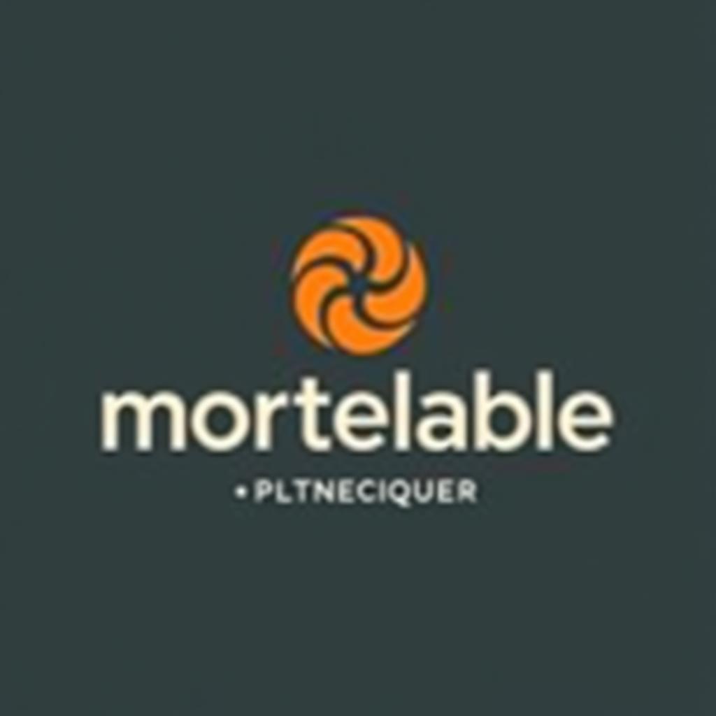  design a logo, , with the text 'mortelabile'.