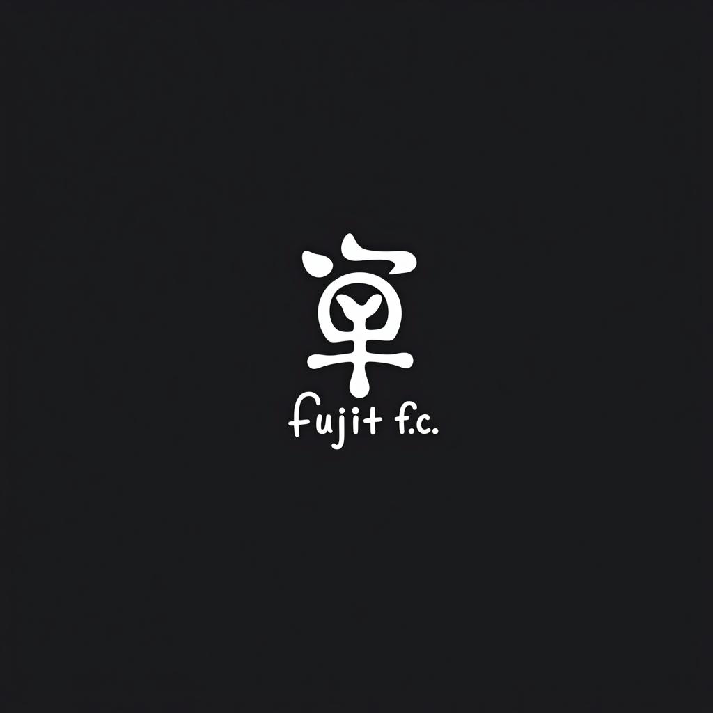  design a logo, 魚 , with the text 'fujit f.c'.